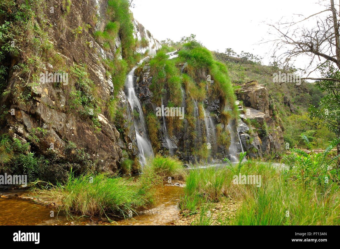 Wasserfall bei Serra da Canastra, Minas Gerais Brasilien Stockfoto