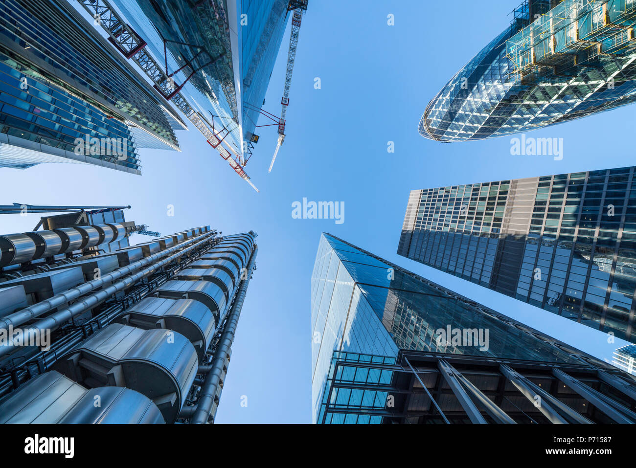 Financial District Wolkenkratzer, City of London, London, England, Vereinigtes Königreich, Europa Stockfoto