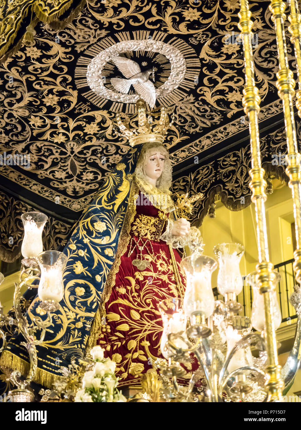 Antequera ist für traditionelle Semana Santa (Karwoche) Prozessionen zu Ostern, Antequera, Andalusien, Spanien, Europa bekannt Stockfoto