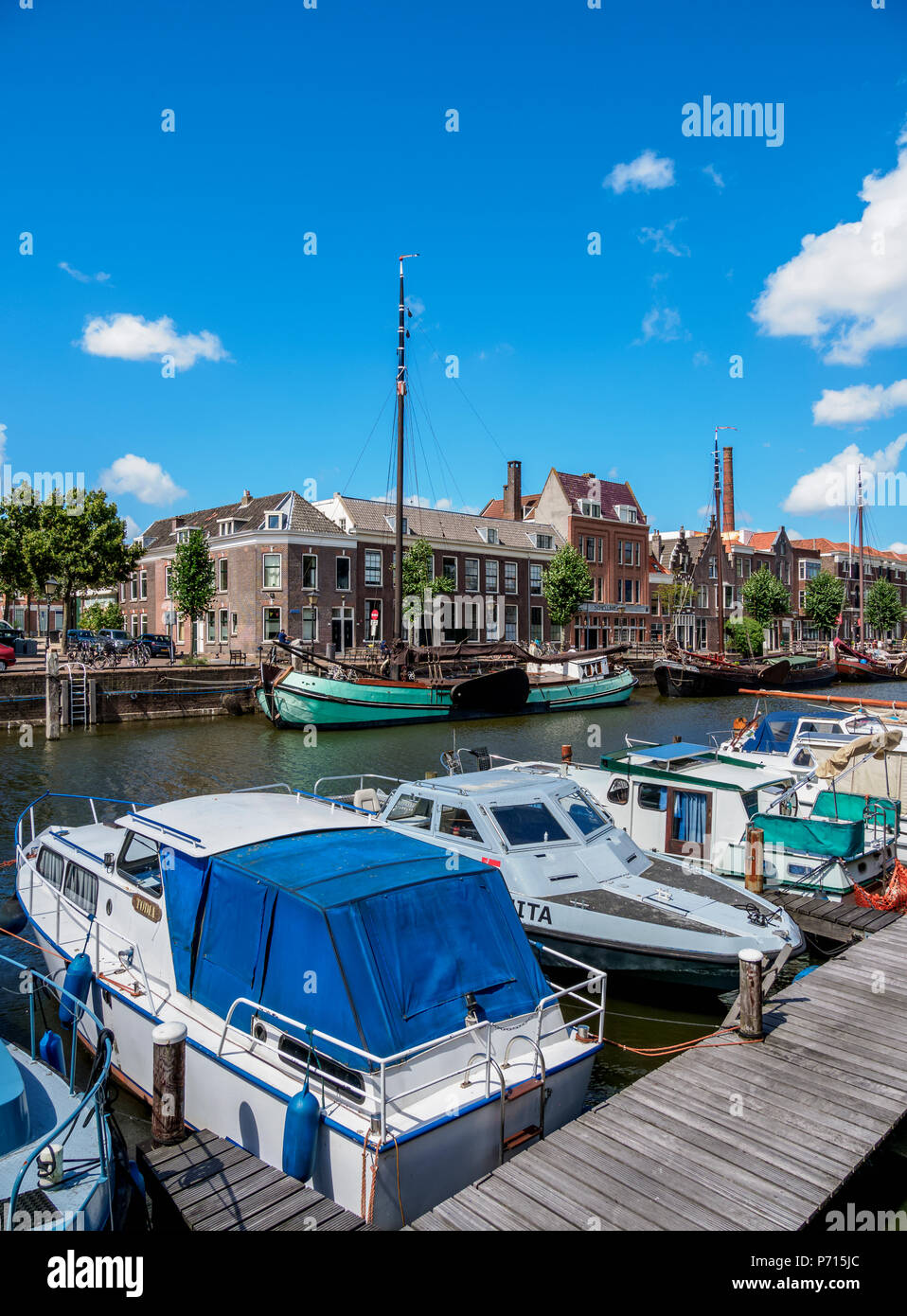 Aelbrechtskolk in Delfshaven, Rotterdam, Südholland, Niederlande, Europa Stockfoto