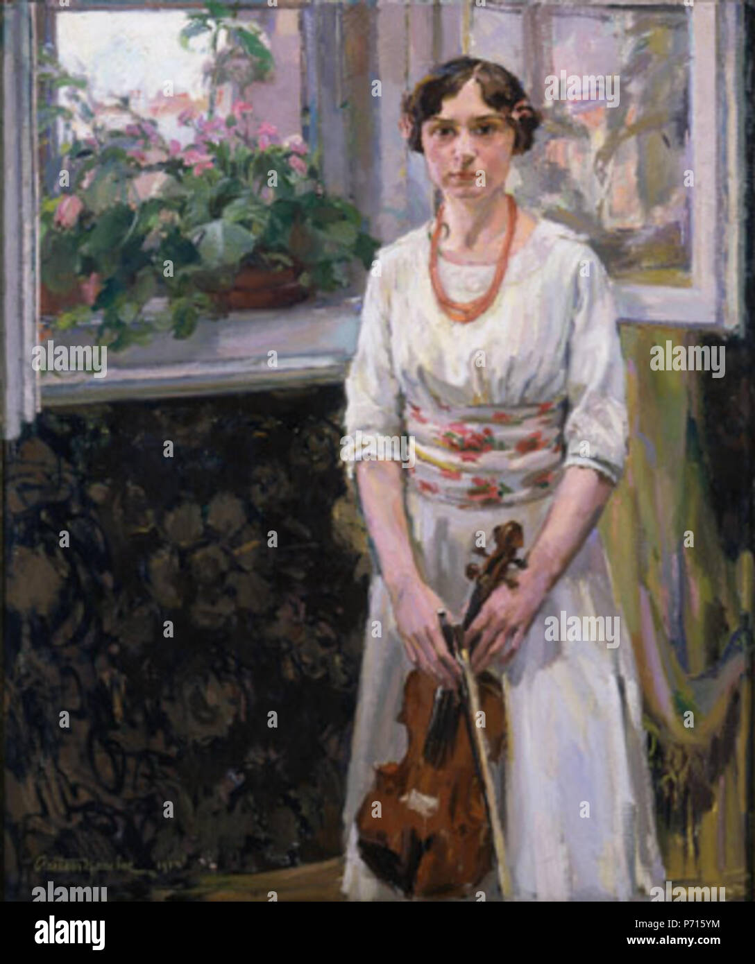 Tschechisch: Houslistka (191. 1913 146 Jan Autengruber (1887-1920) - houslistka (1913) Stockfoto