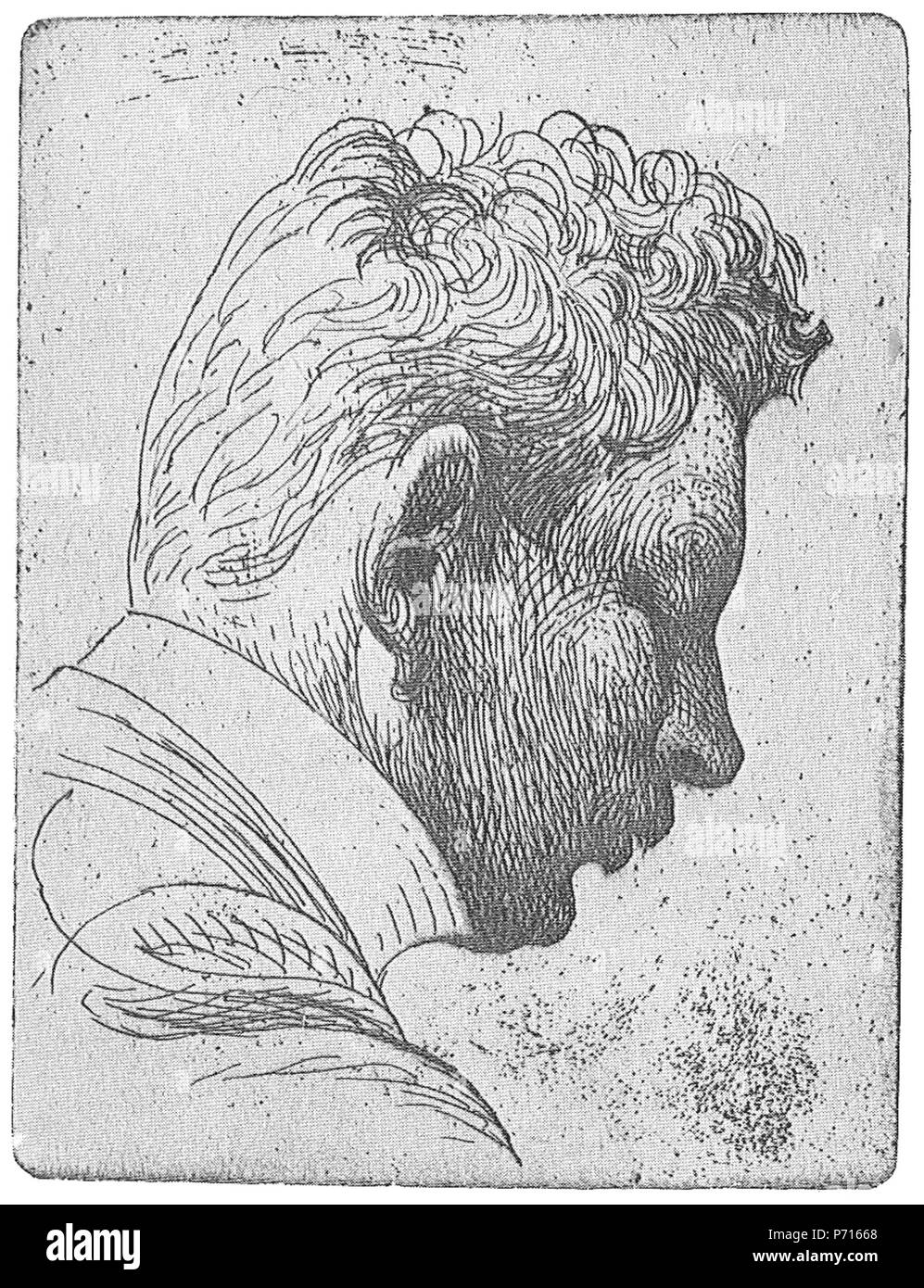 . Svenska: Konsthistorikern Axel Romdahl (1880-1951) Englisch: Kunsthistoriker Axel Romdahl (1880-1951) 1912 oder früher 13 Carl Larsson, Axel Romdahl (etsning) Stockfoto