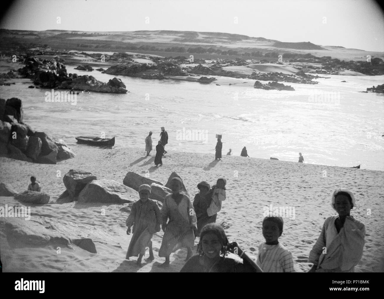 44 ETH-BIB-Assuanstausee-Abessinienflug 1934 - LBS MH 02-22 -0132 Stockfoto