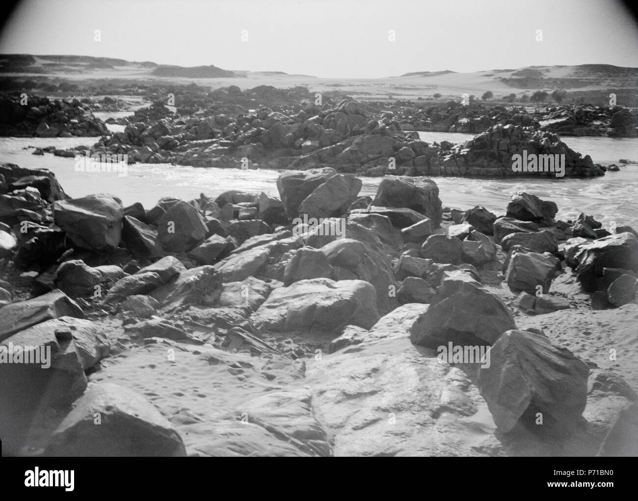 44 ETH-BIB-Assuanstausee-Abessinienflug 1934 - LBS MH 02-22 -0134 Stockfoto