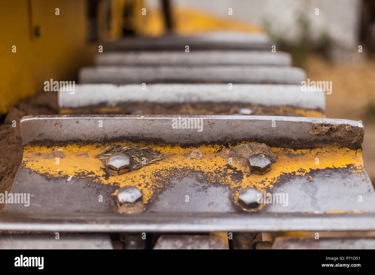 Bügeleisen Traktor Titel Stockfoto