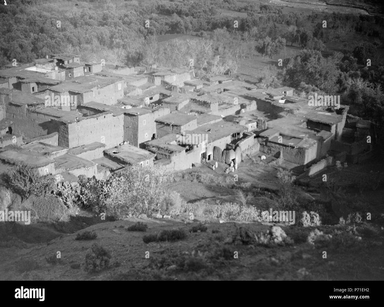 47 ETH-BIB-Berberdorf im hohen Atlas-Tschadseeflug 1930-31-LBS MH 02-08 -0467 Stockfoto