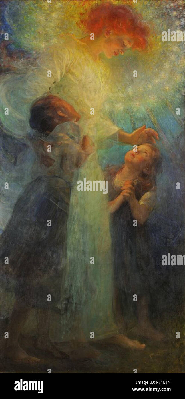 124 František Brunner Dvořák (1862-1927) - strážný Anděl Stockfoto