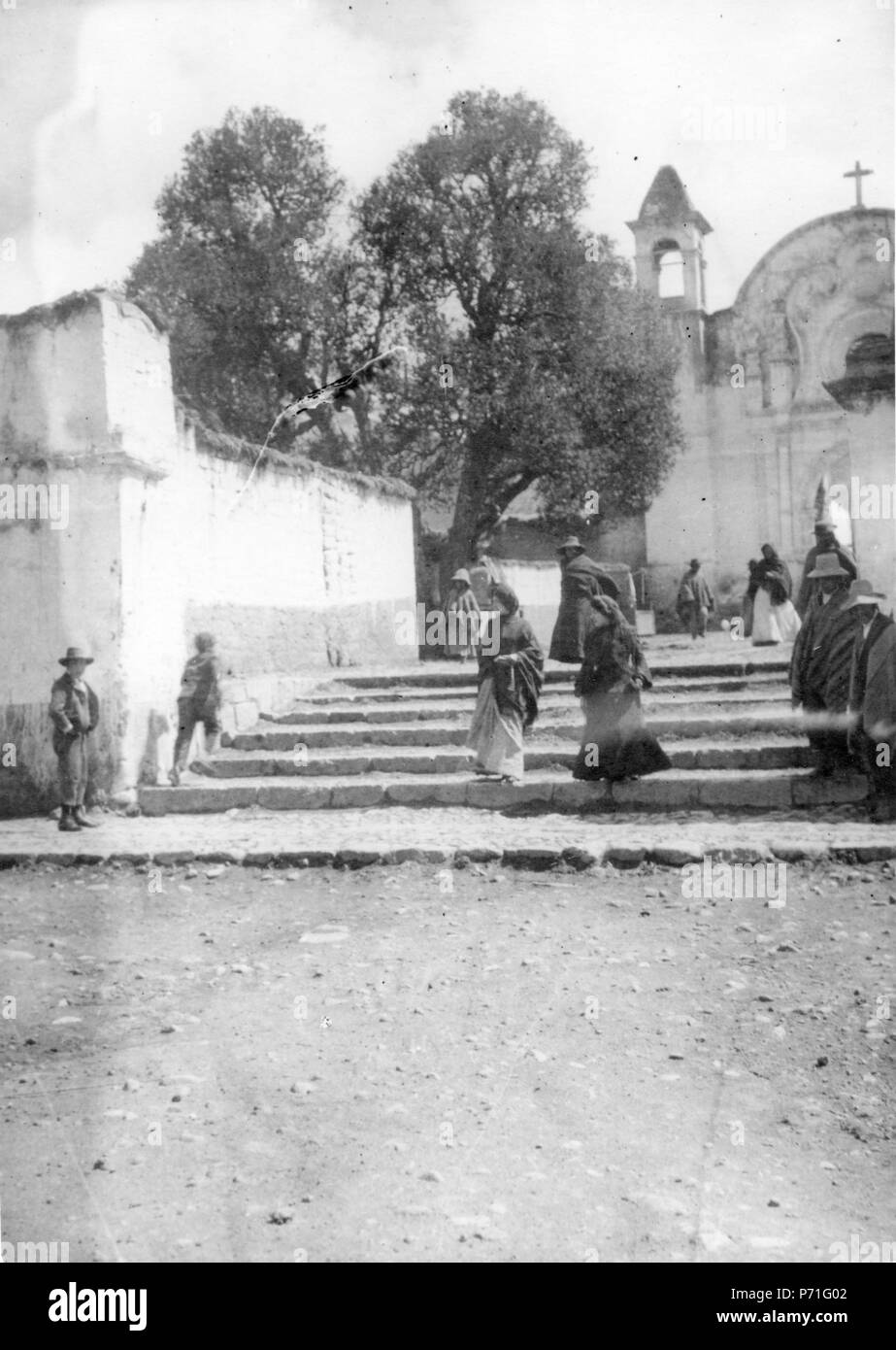 Svenska: kyrkan. Peru. Svenska Expeditionen (1904-1905). Englisch: Die schwedische Expedition (1904-1905). Von 1905 bis 1904 153 Kyrkan. Santa Rosa, sydamerika. Peru - SMVK - 002487 Stockfoto
