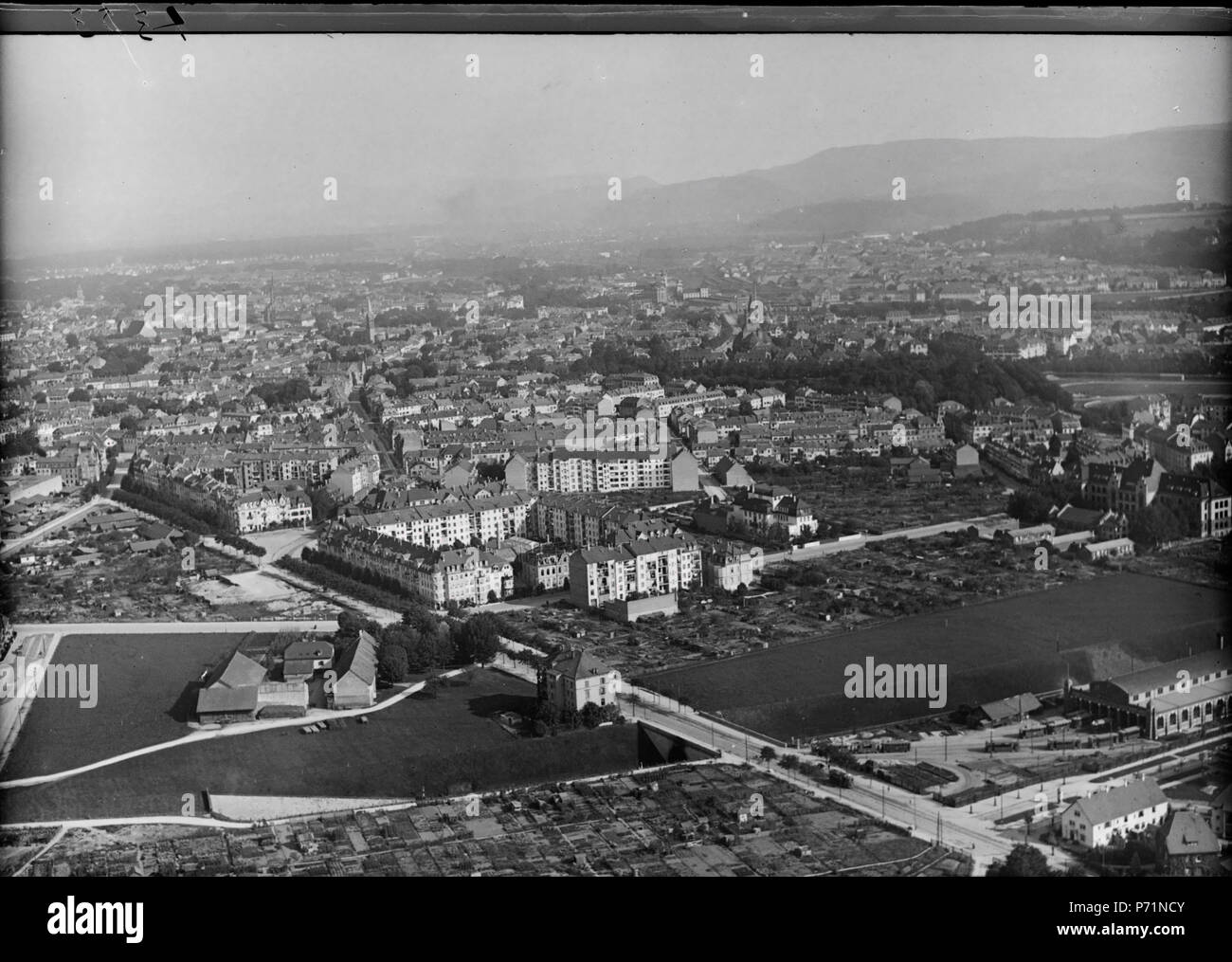 46 ETH-BIB-Basel-Luzernerring aus 300 m - Inlandflüge - LBS MH 01-004353 Stockfoto