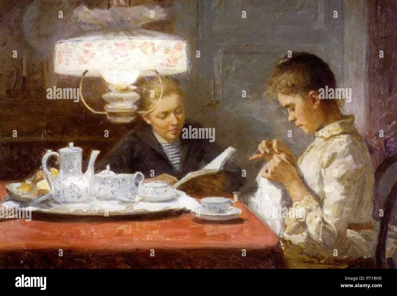 . Deutsch: Sisarukset Englisch: Schwestern 1891 19 Elin Danielson-Gambogi-Schwestern (1891) Stockfoto