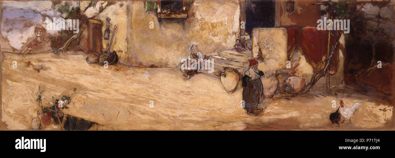 Englisch: Venedig Landschaft, die von Kawamura Kiyoo, Mie Prefectural Art Museum, Tsu, Mie, Japan 日本語: ヴェネツィア風景 川村清雄筆. Taisho/Showa (pre-1934) 225 Venedig Landschaft von Kawamura Kiyoo (Mie Prefectural Art Museum) Stockfoto