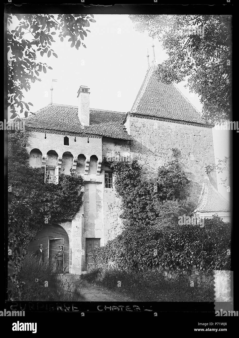 . Château baillival 1901 25 CH-ACV AMH-C -0638 Stockfoto