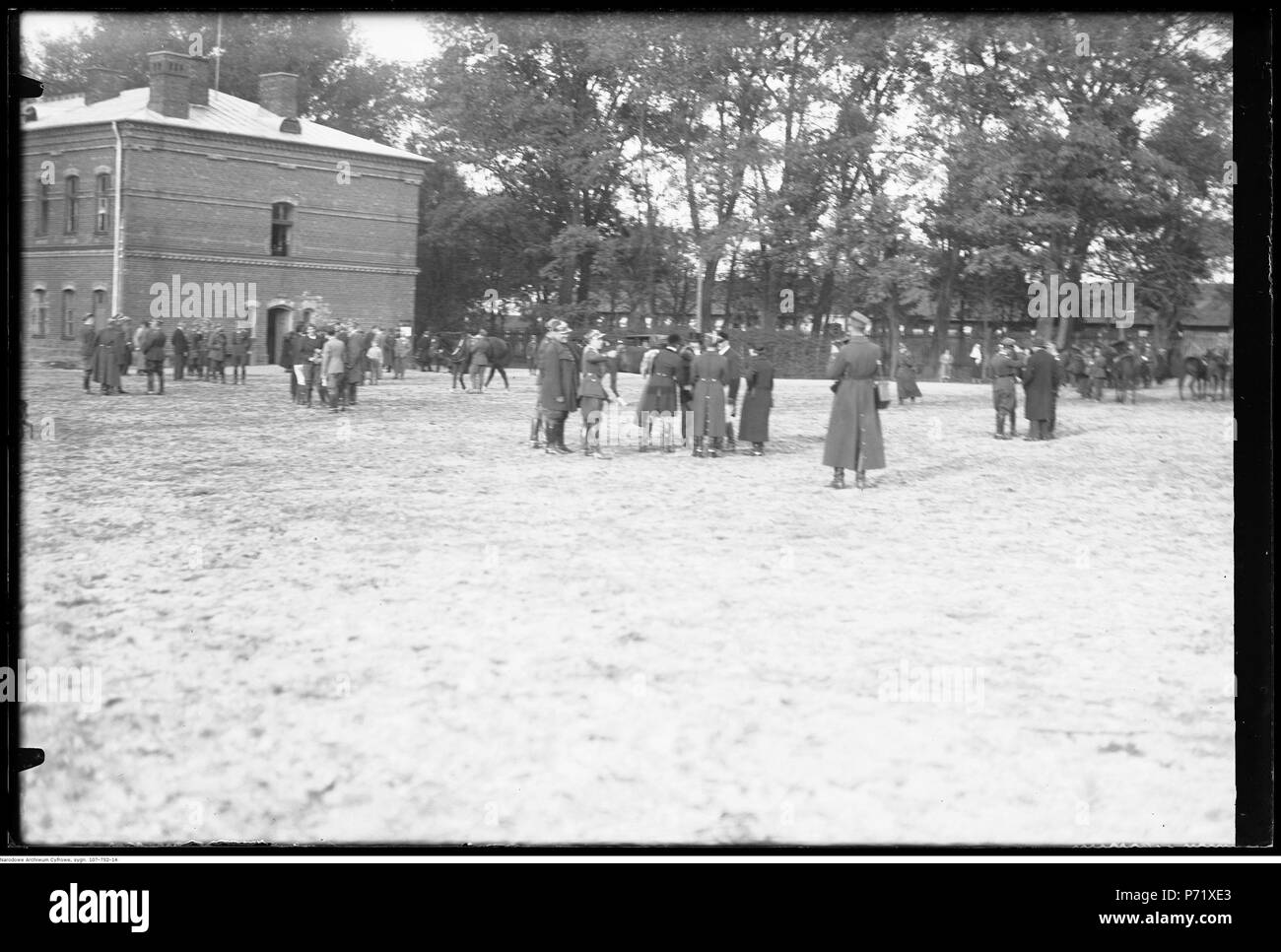 57 Narcyz Witczak-Witaczy ński-Bieg oficerski Św. Huberta z udziałem oficerów 1 Pułku Konnych Strzelców (107-752-14) Stockfoto
