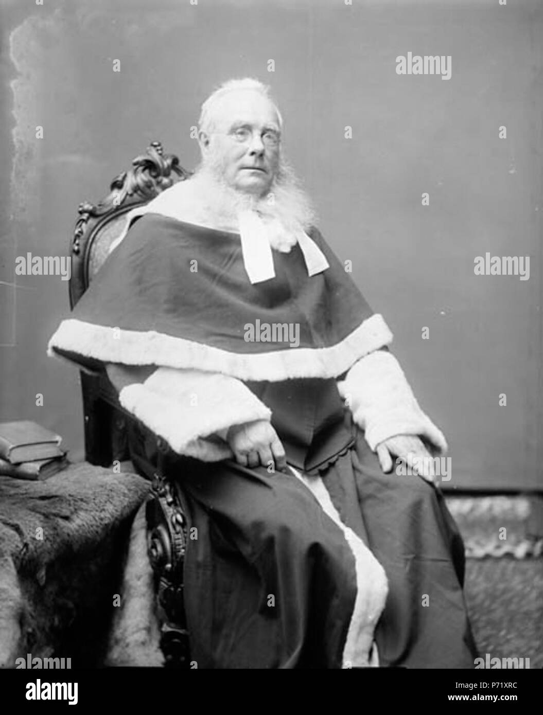 Das Hon Justice Christopher Lachs Patterson (Richter am Obersten Gerichtshof von Kanada) b. 1823 - d. Juli 24, 1893. Januar 1893 13 Christopher Lachs Patterson Stockfoto