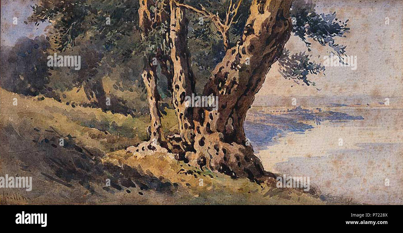 . : Englisch: Landschaft N/A15 Angelos Giallinas Landschaft Stockfoto