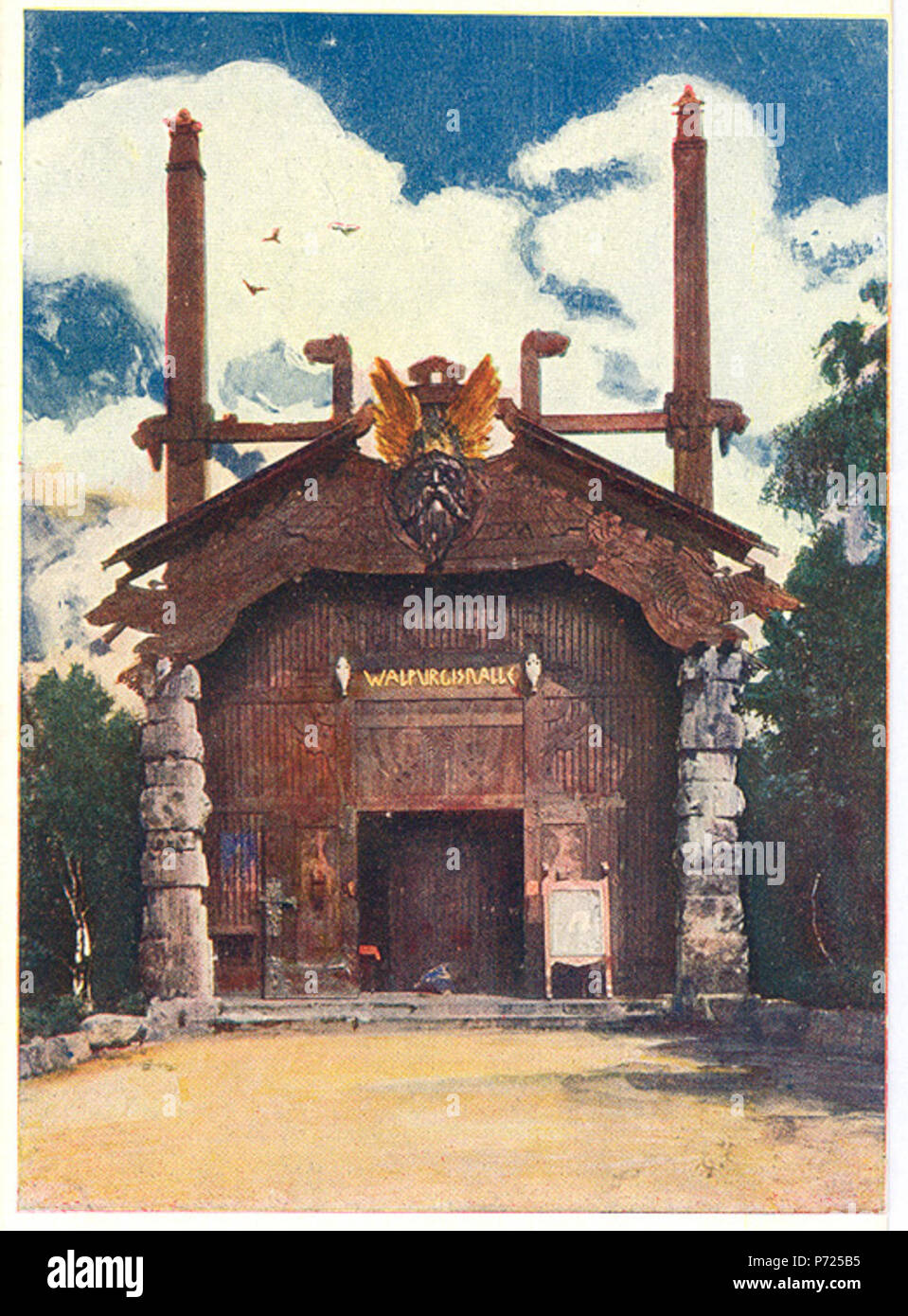 . Walpurgishalle: Hexen' Tanzfläche 1901 227 Walpurgishalle Hexentanzplatz 2 Stockfoto