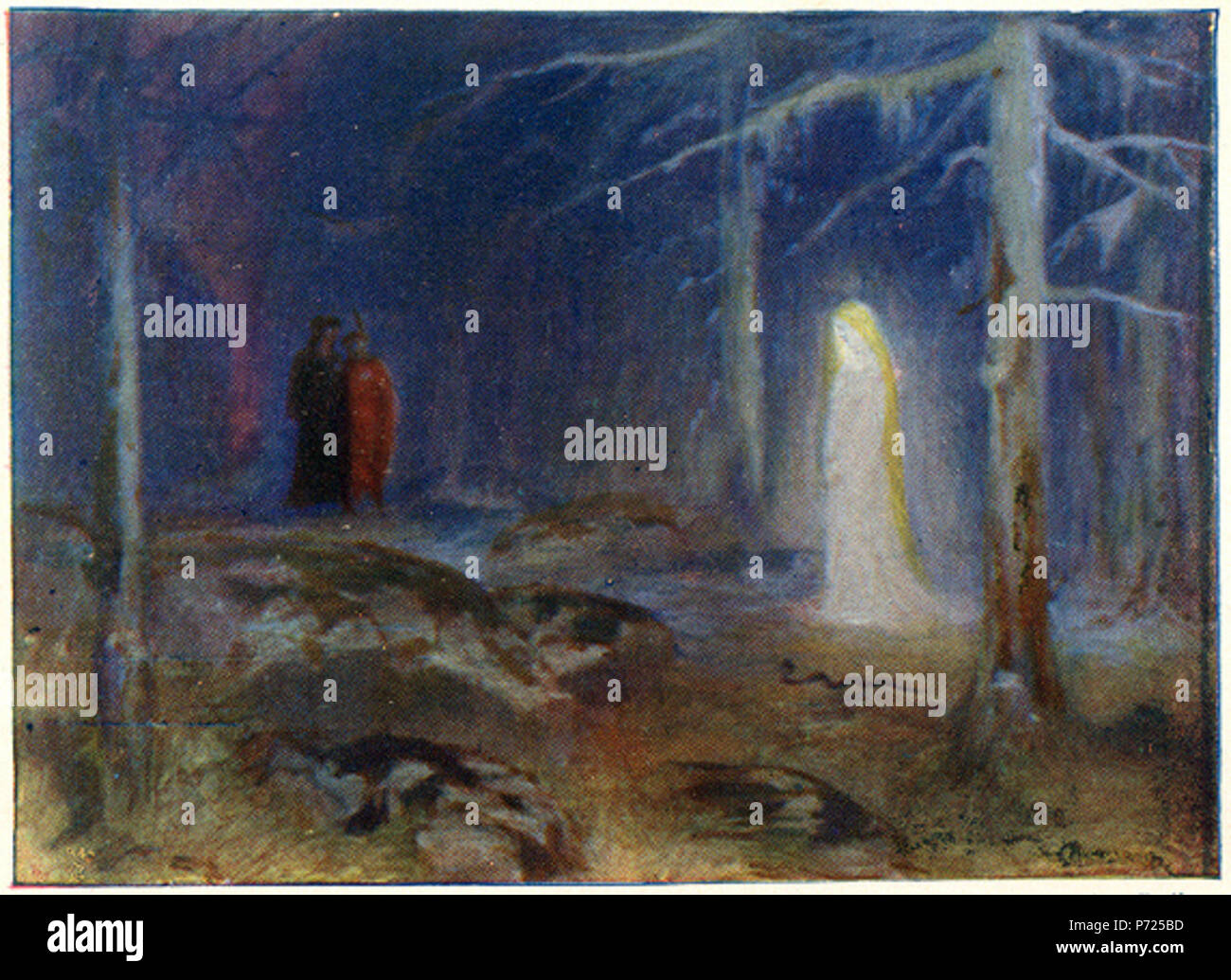 . Gretchens Aussehen (Gretchens Tragödie). Wandmalerei in der Walpurgishalle. 1901 227 Walpurgishalle Gretchenerscheinung Stockfoto