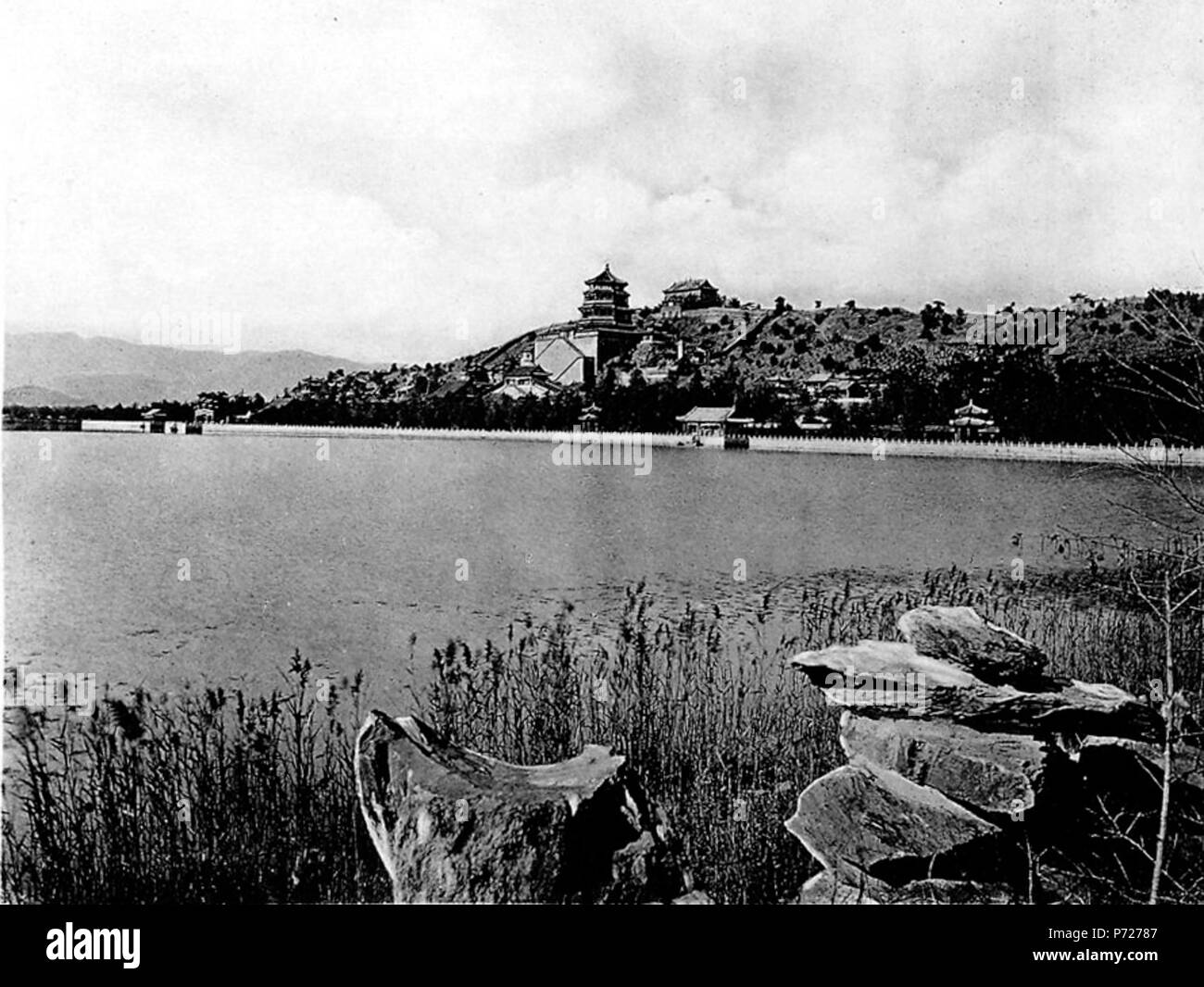 33 Der Haiserliche Sommerpalast wan shou Shan. Ⅰ. Gesamtansicht Stockfoto