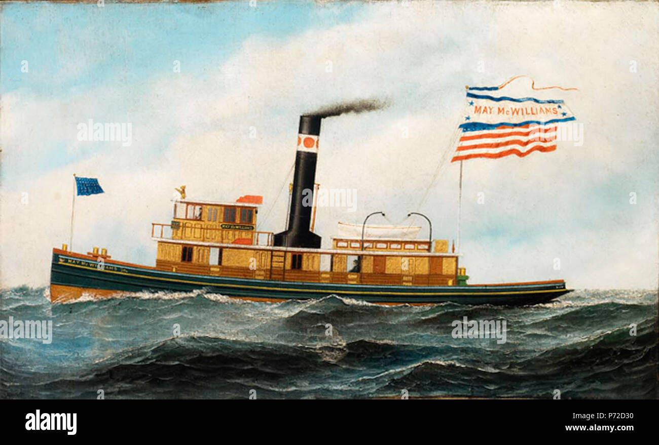 . Die Ocean-Going Tug 'May McWilliams'N/A10 Antonio Jacobsen - Das Ocean-Going Schlepper "Mai McWilliams" - 1966.83 - Smithsonian American Art Museum Stockfoto