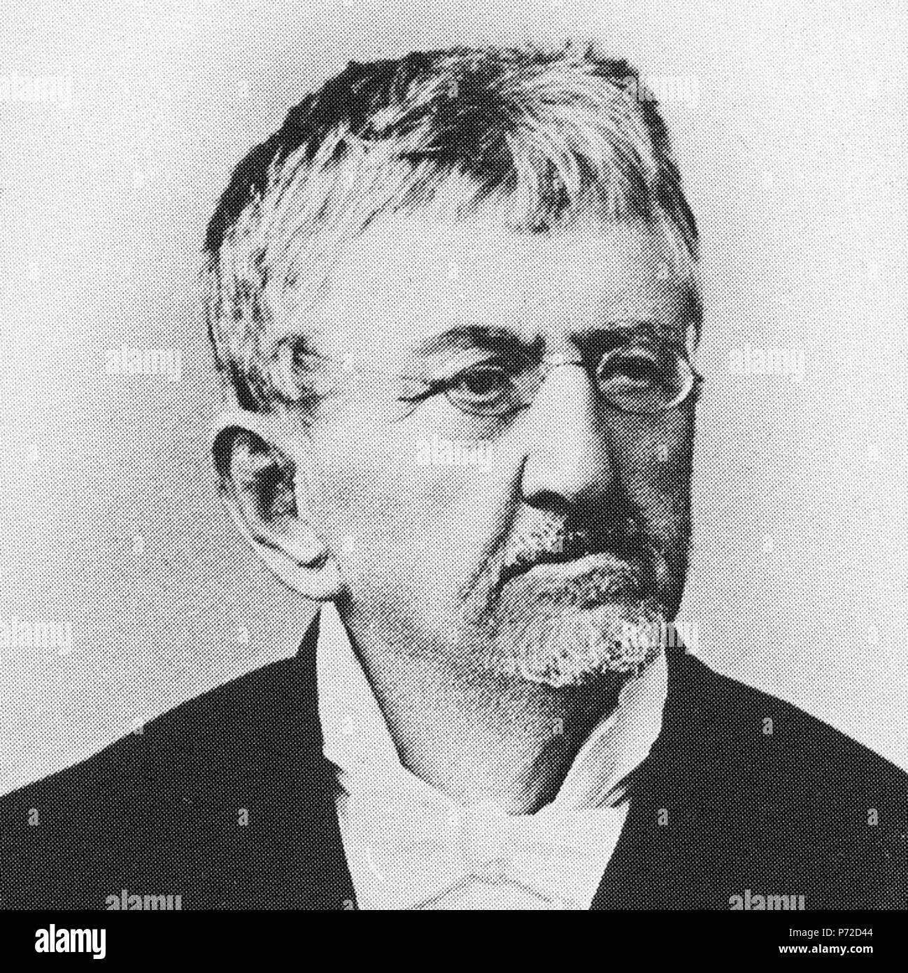 Lëtzebuergesch: Den Emmanuel Servais porträtéiert vum Charles Bernhoeft. Zweite Hälfte 19. Jahrhundert 39 Emmanuel Servais durch Bernhoeft-101 - 7/8 001 Stockfoto