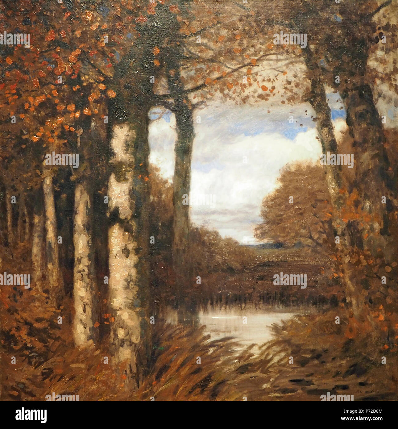 . English: Herbst im Moor ca. 1900 19 Ende Hans bin @ Herbst im Moor Stockfoto