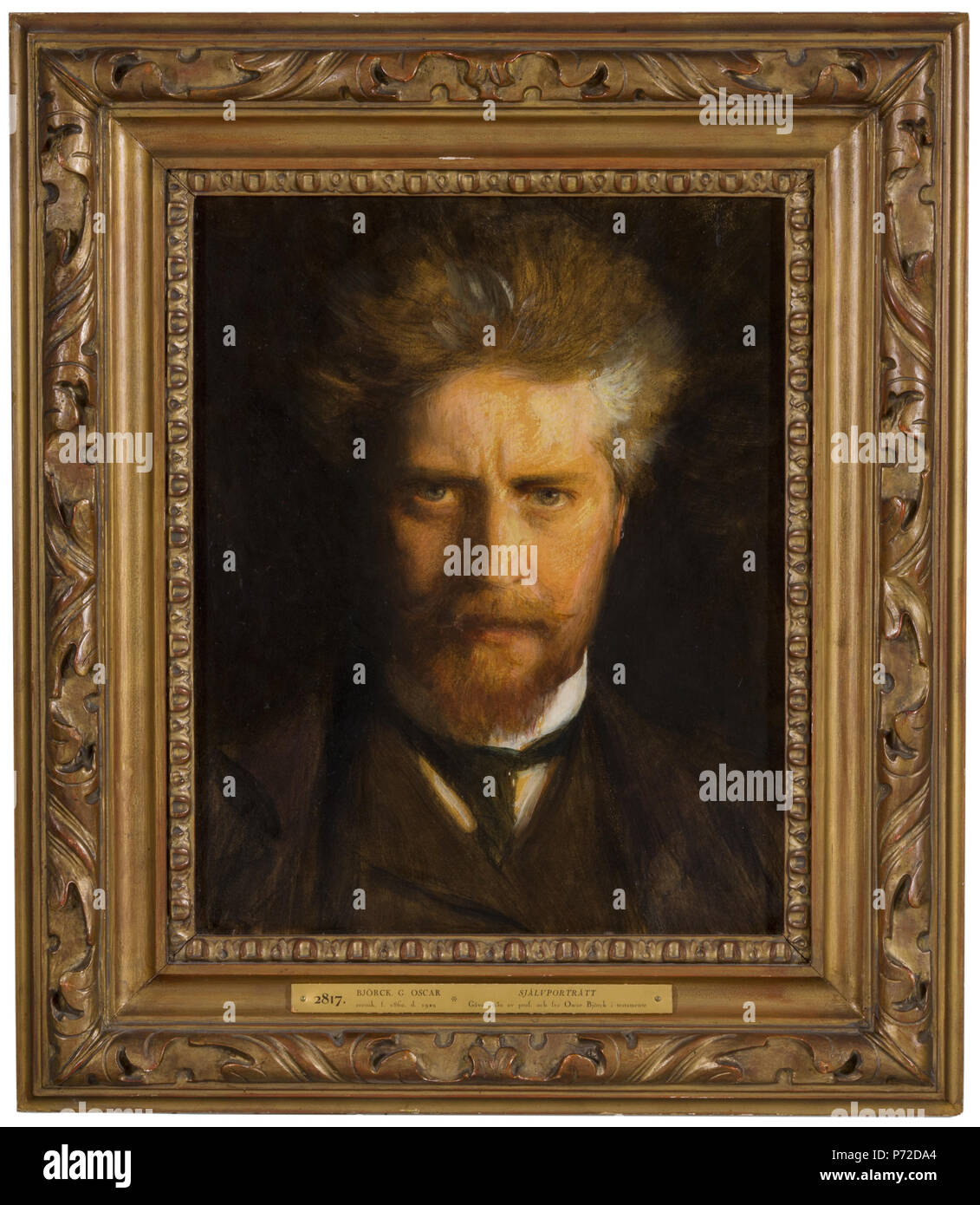 211 Selbstportrait (Oscar Björck) - Nationalmuseum - 19872 Stockfoto