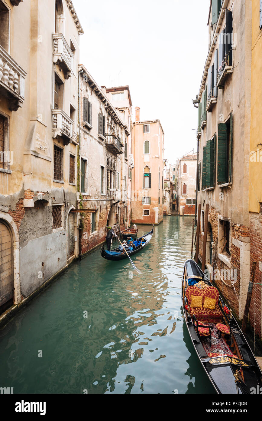 Canal, Venice, UNESCO-Weltkulturerbe, Provinz Veneto, Italien, Europa Stockfoto