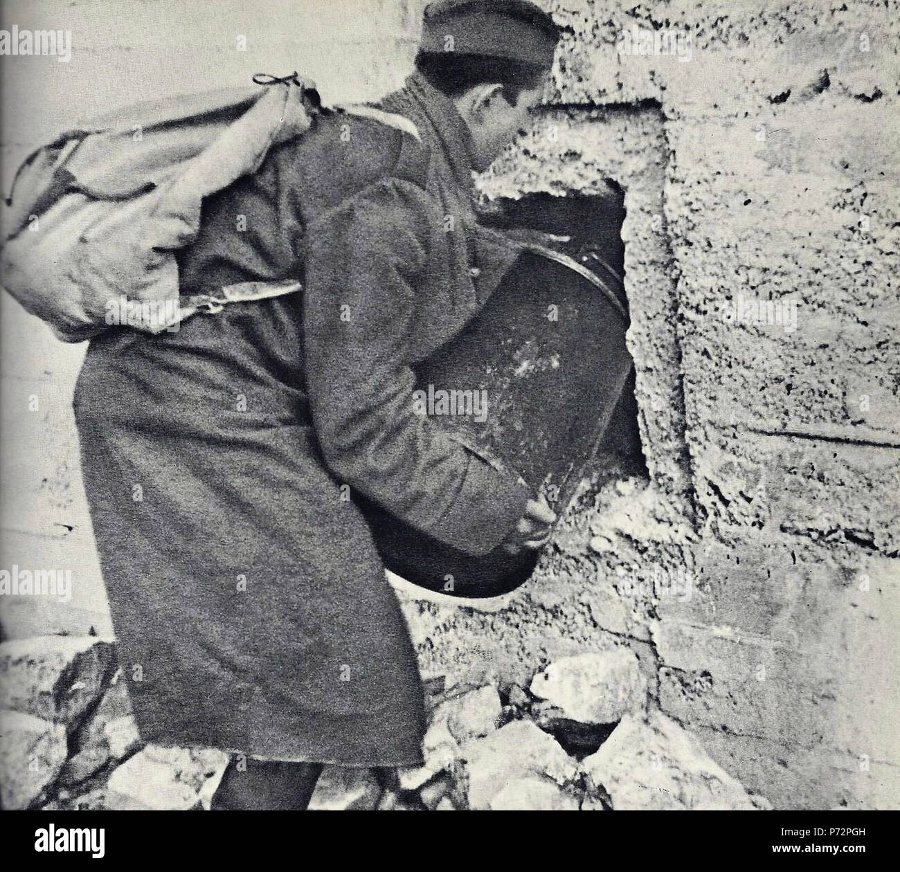 31 Miniranje Štampetovega mostu Stockfoto