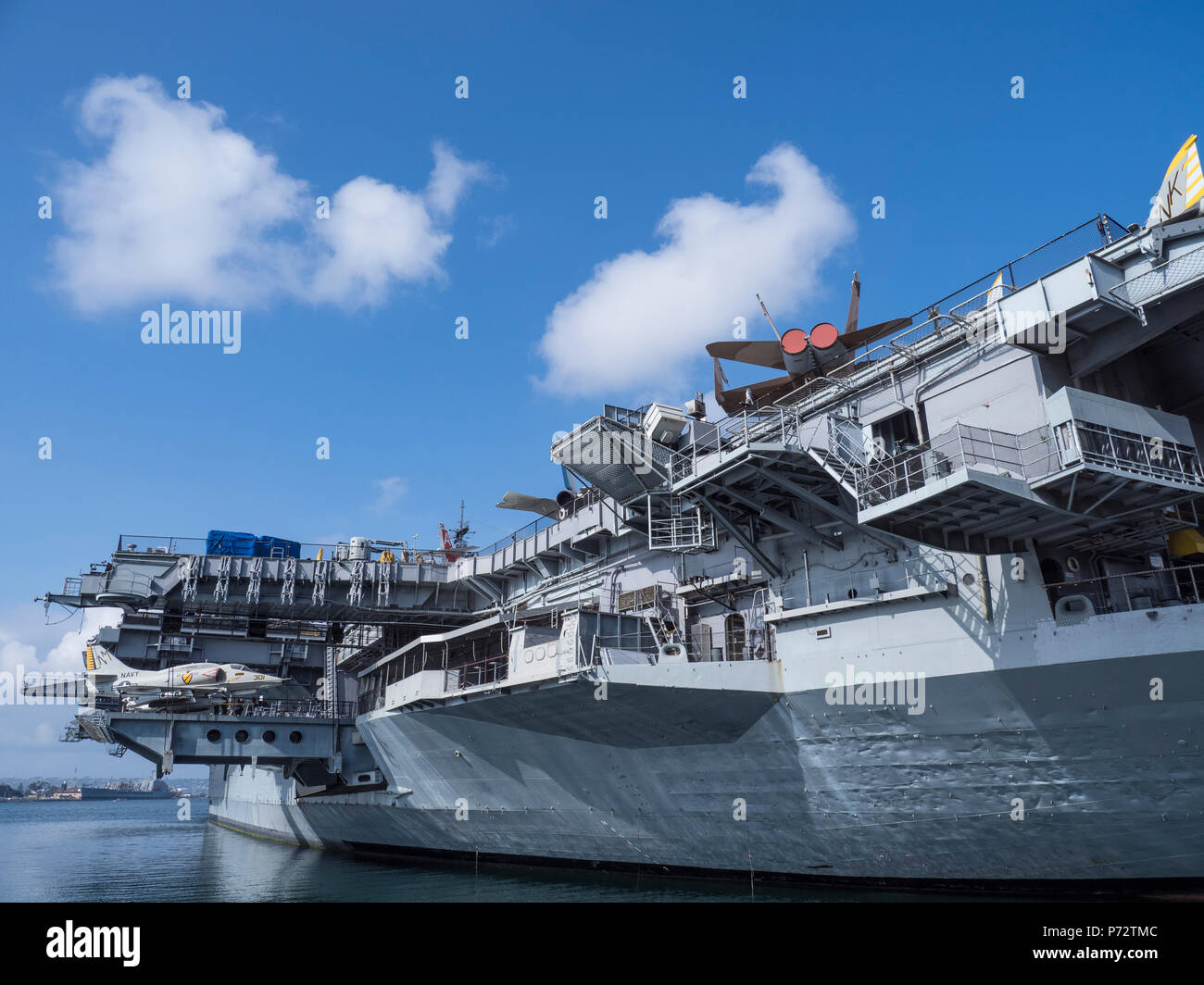 USS Midway, San Diego, Kalifornien. Stockfoto