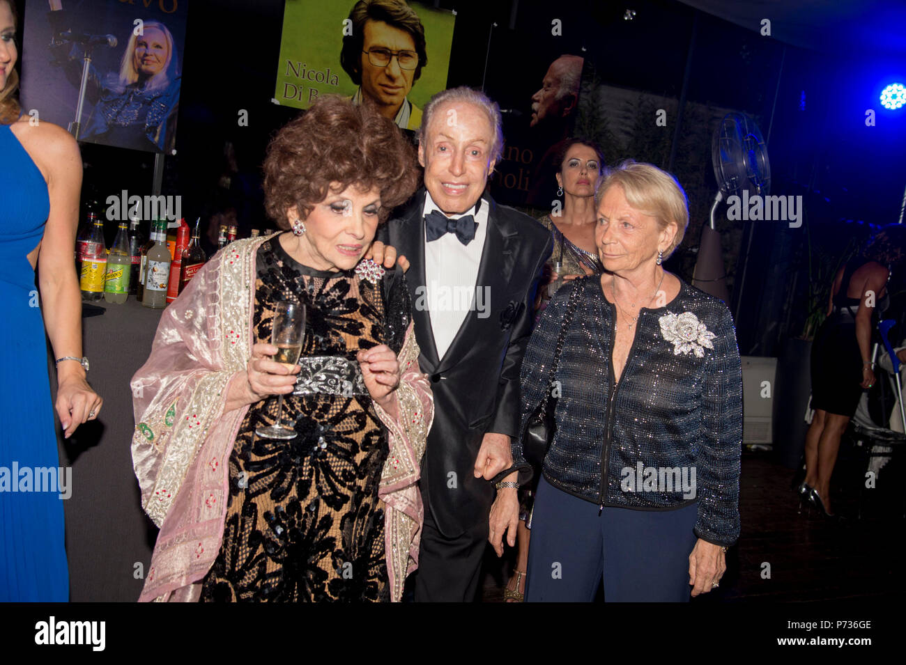 Rom, Geburtstag von Adriano Aragozzini und Gina Lollobrigida. Im Bild Gina Lollobrigida und