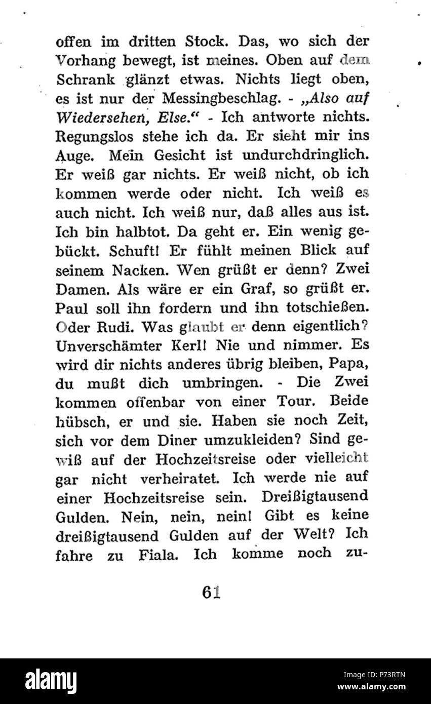 25 DE Schnitzler Else 061 Stockfoto