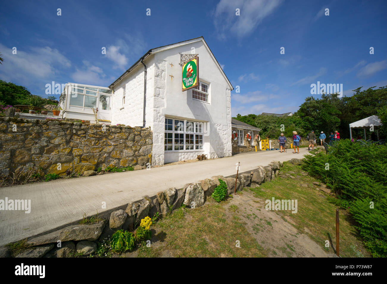 Der Turks Head Pub in St. Agnes, Isles of Scilly, Cornwall, England, Großbritannien Stockfoto
