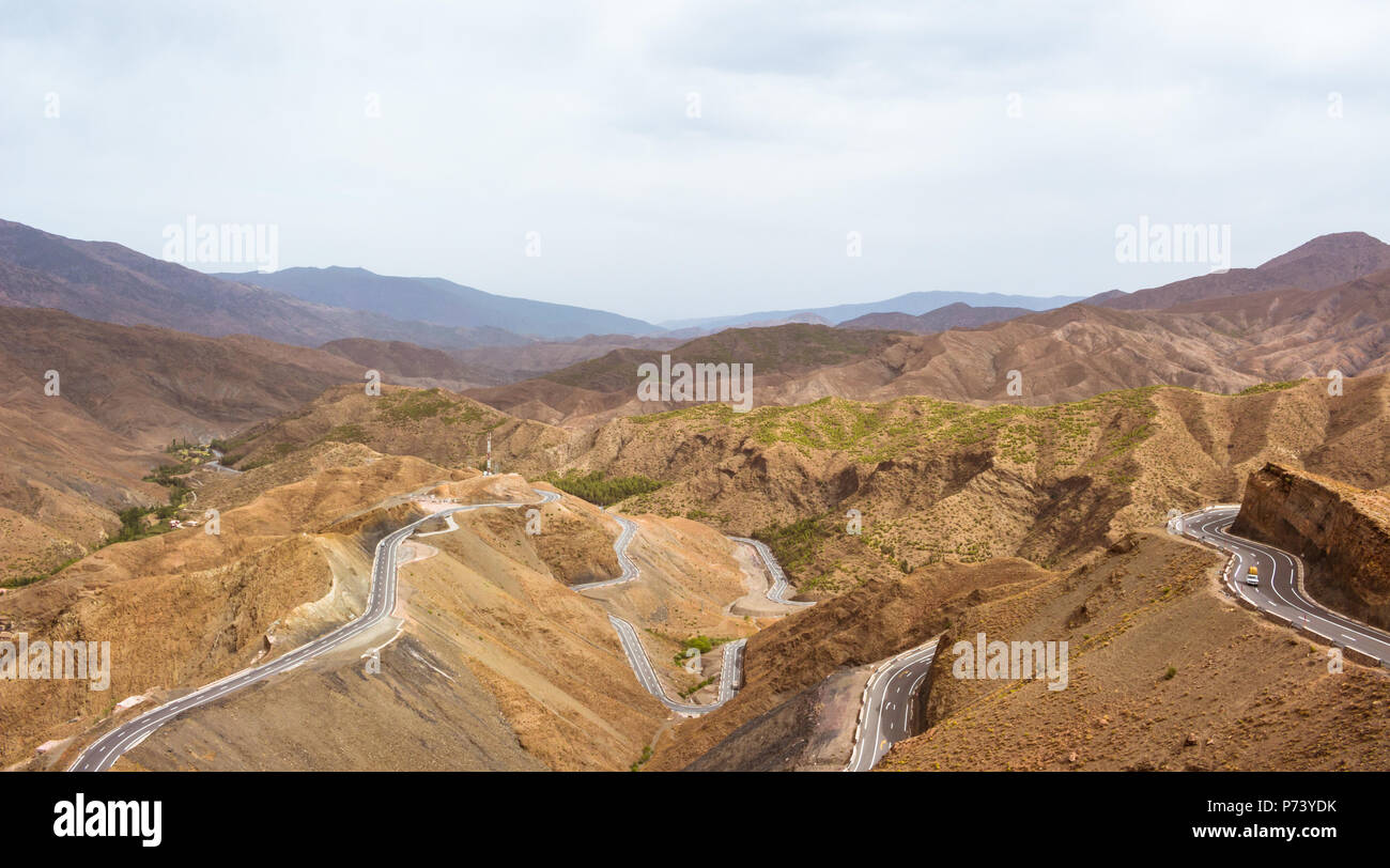 Marokko Hoher Atlas Bergblick Stockfoto