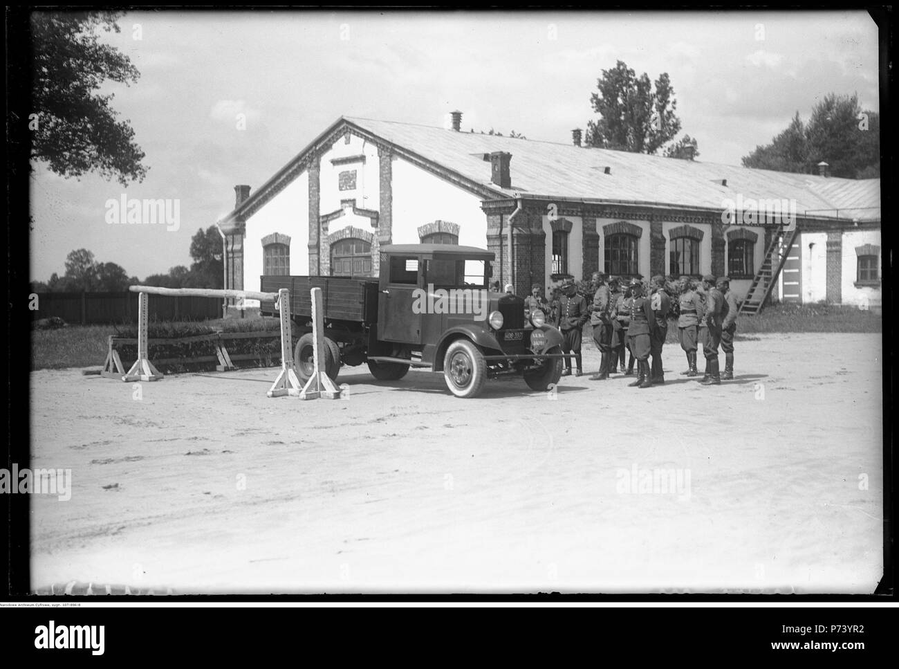 59 Narcyz Witczak-Witaczy ński-Grupa szkolna Garwolinie koszarach motocyklowa w w (107-896-8) Stockfoto