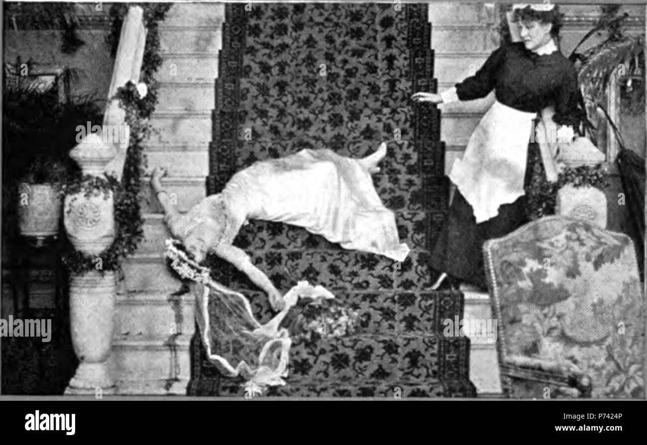 Englisch: ein Motiv aus dem Film auf der breiten Treppe (1913), übersicht Bessie erfahren Sie, wie die Braut. 15 Juli 1913 10 Auf der breiten Treppe, 1913 Stockfoto