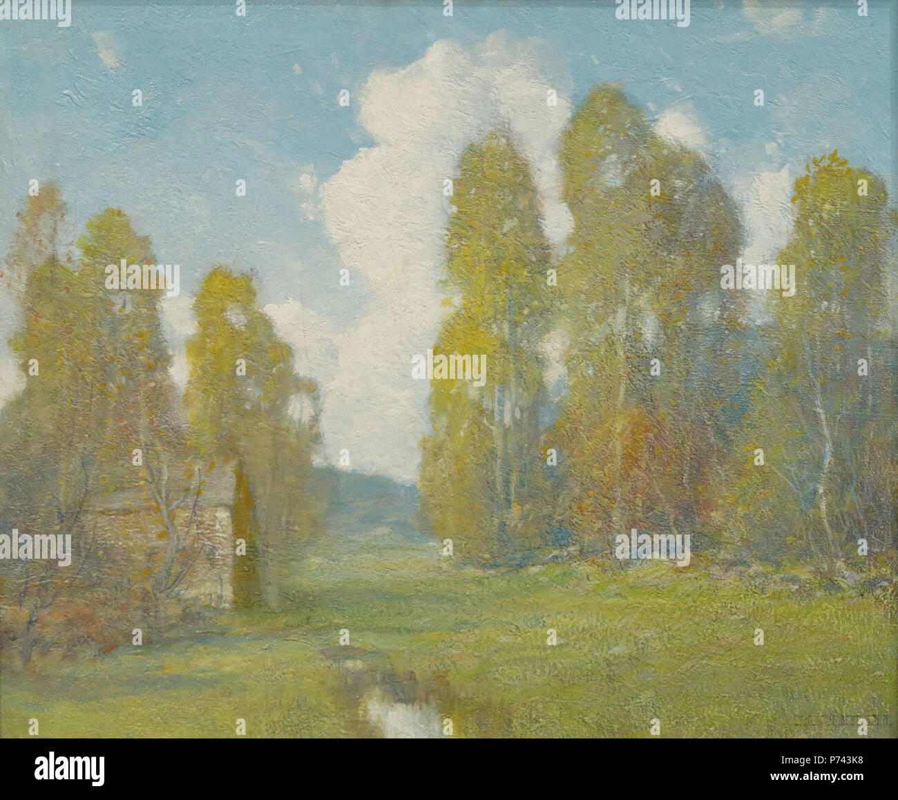 Deutsch: Frühling von Ernest Albert, Öl auf Leinwand, 20 x 24 Zoll. 2 'Spring' von Ernest Albert Stockfoto