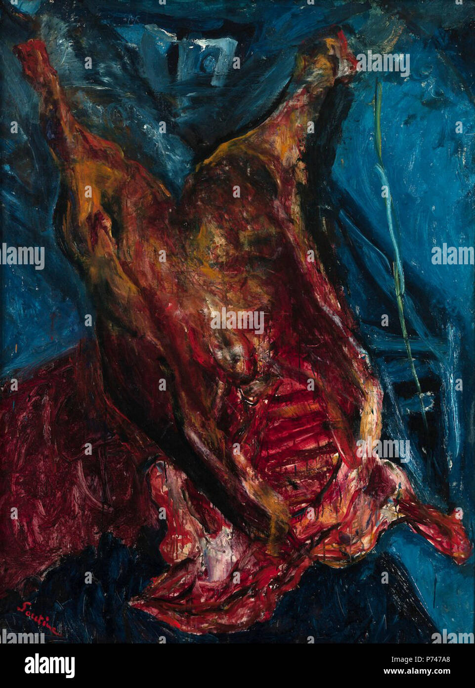 Englisch: karkasse von Rindfleisch durch Chaim Soutine, C. 1925, Albright-Knox Art Gallery. ca. 1925 47 Schlachtkörper Rindfleisch, Chaim Soutine, C. 1925, Albright-Knox Art Gallery Stockfoto