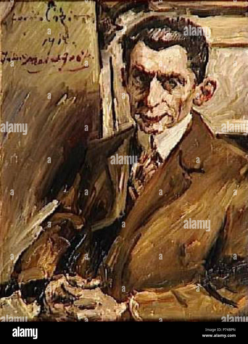 . Portrait Julius Meier-Graefe 1917 3 Lovis Corinth - Julius Meier-Graefe Stockfoto