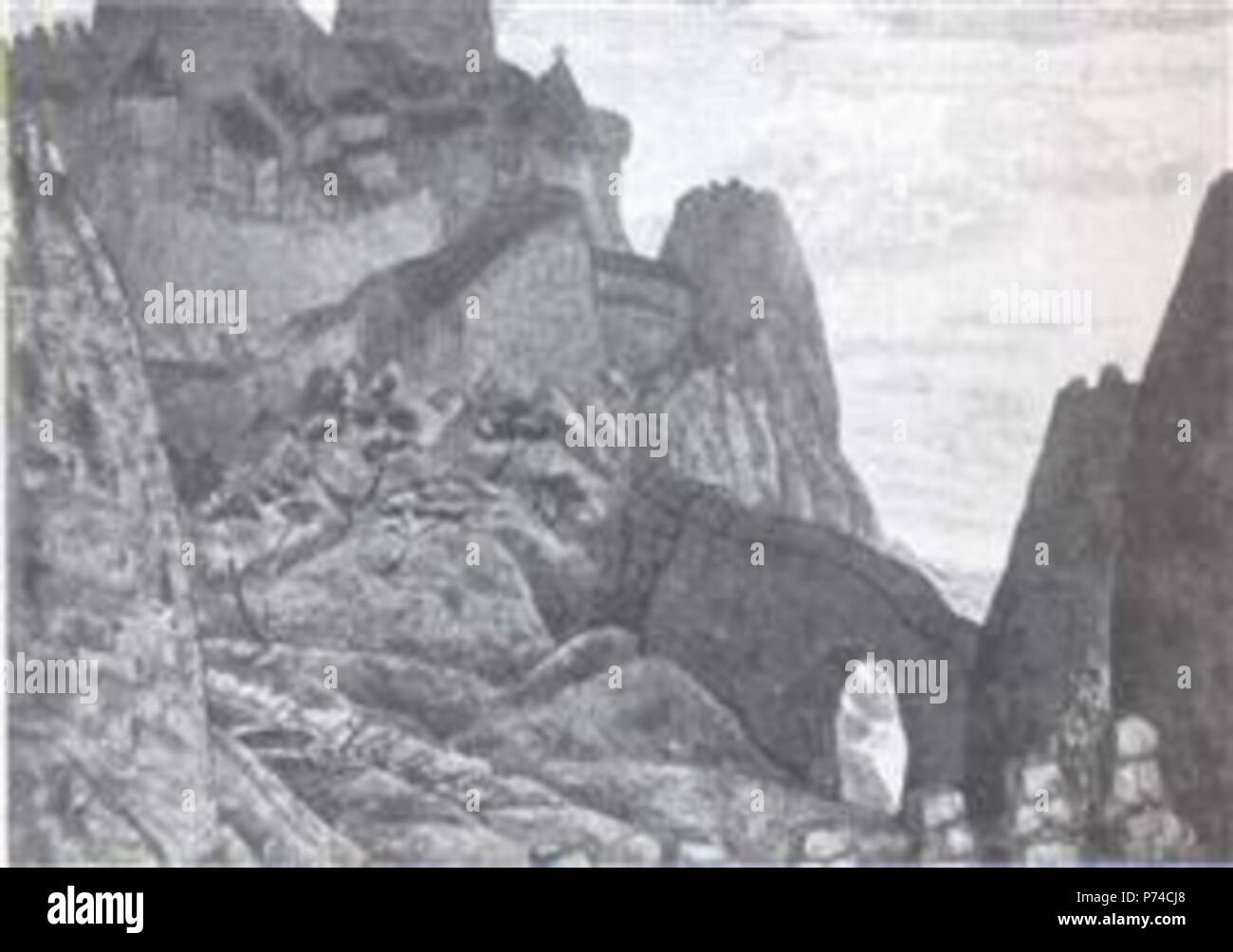 Die Arbeit von Nicholas Roerich. Vor 1947 29 Licht - Nacht - Schloss - von - Prince - Judas, der Iskariot, Agra.jpg! PinterestLarge Stockfoto