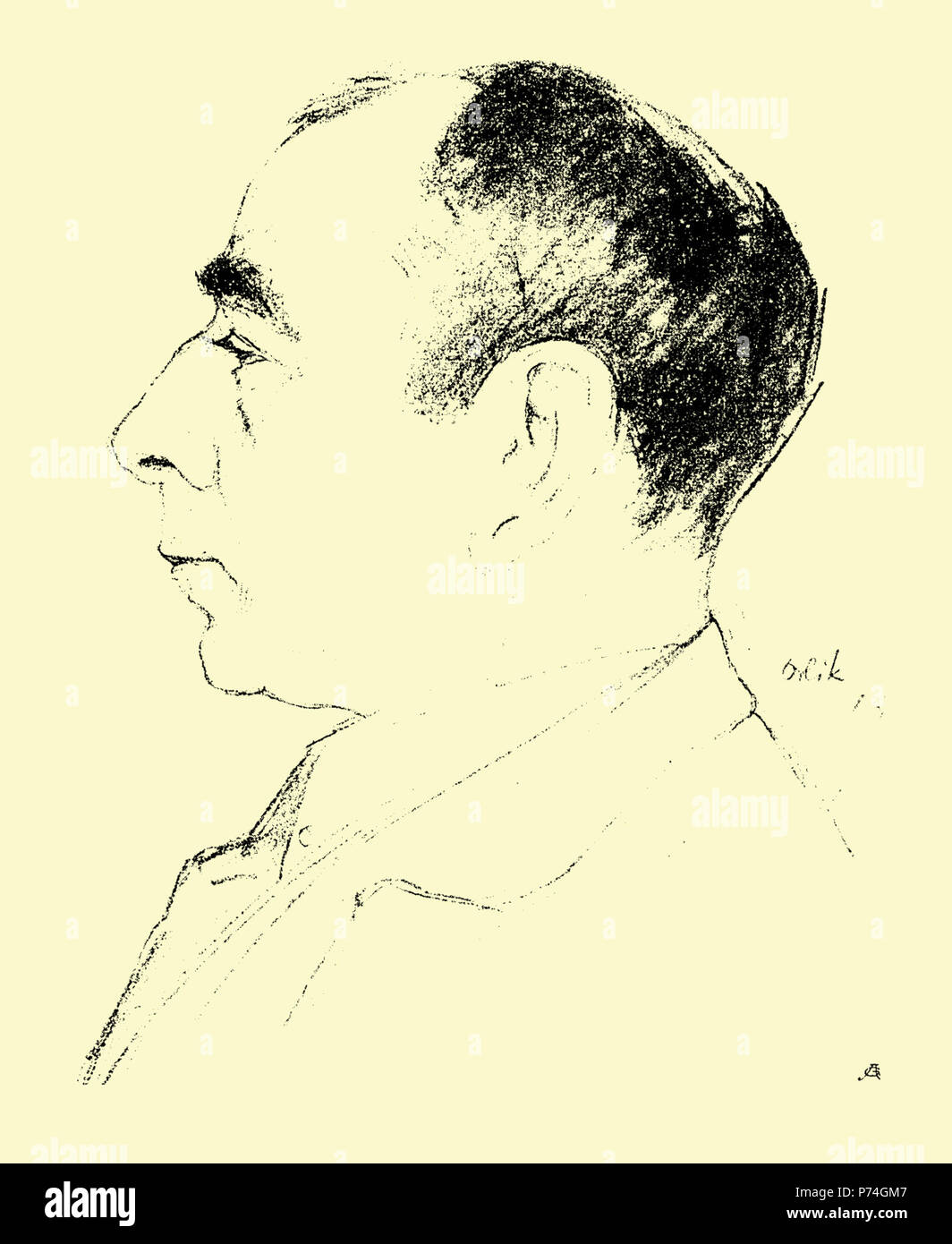 38 Emil Orlik-Moritz Heimann Stockfoto