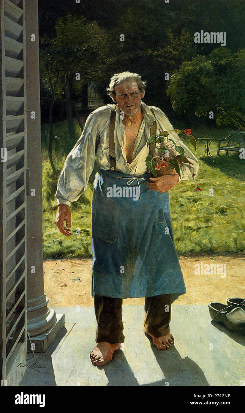 . Der alte Gärtner (Le Vieux Jardinier de Oude Tuinman) 1885 38 Emile