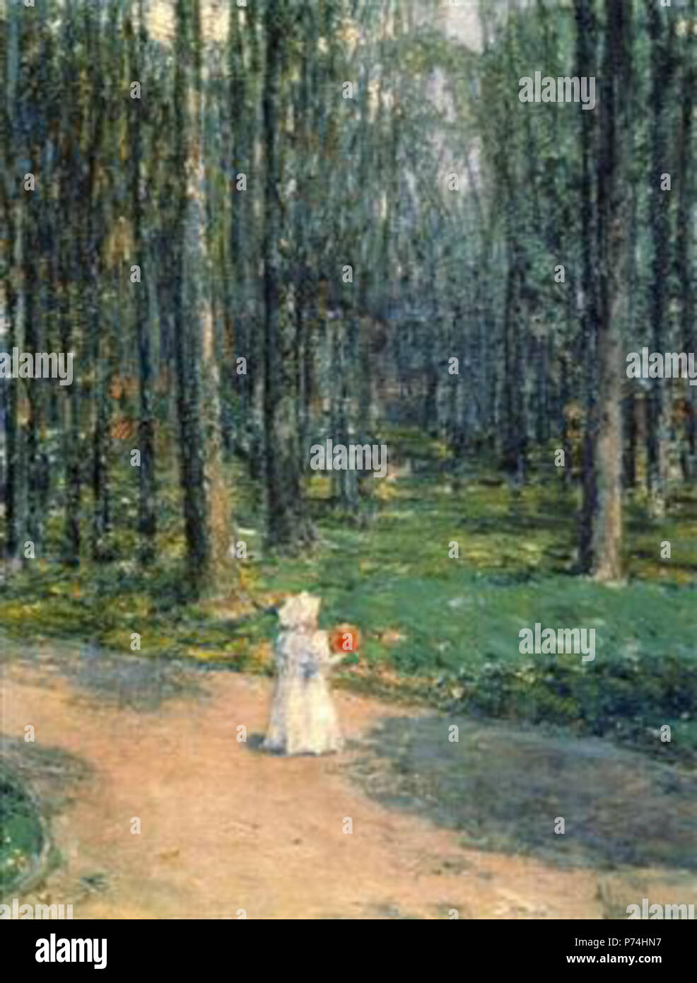 Arbeit von Childe Hassam. Vor 1935 136 Hassam - Zentrale - Park-1 Stockfoto