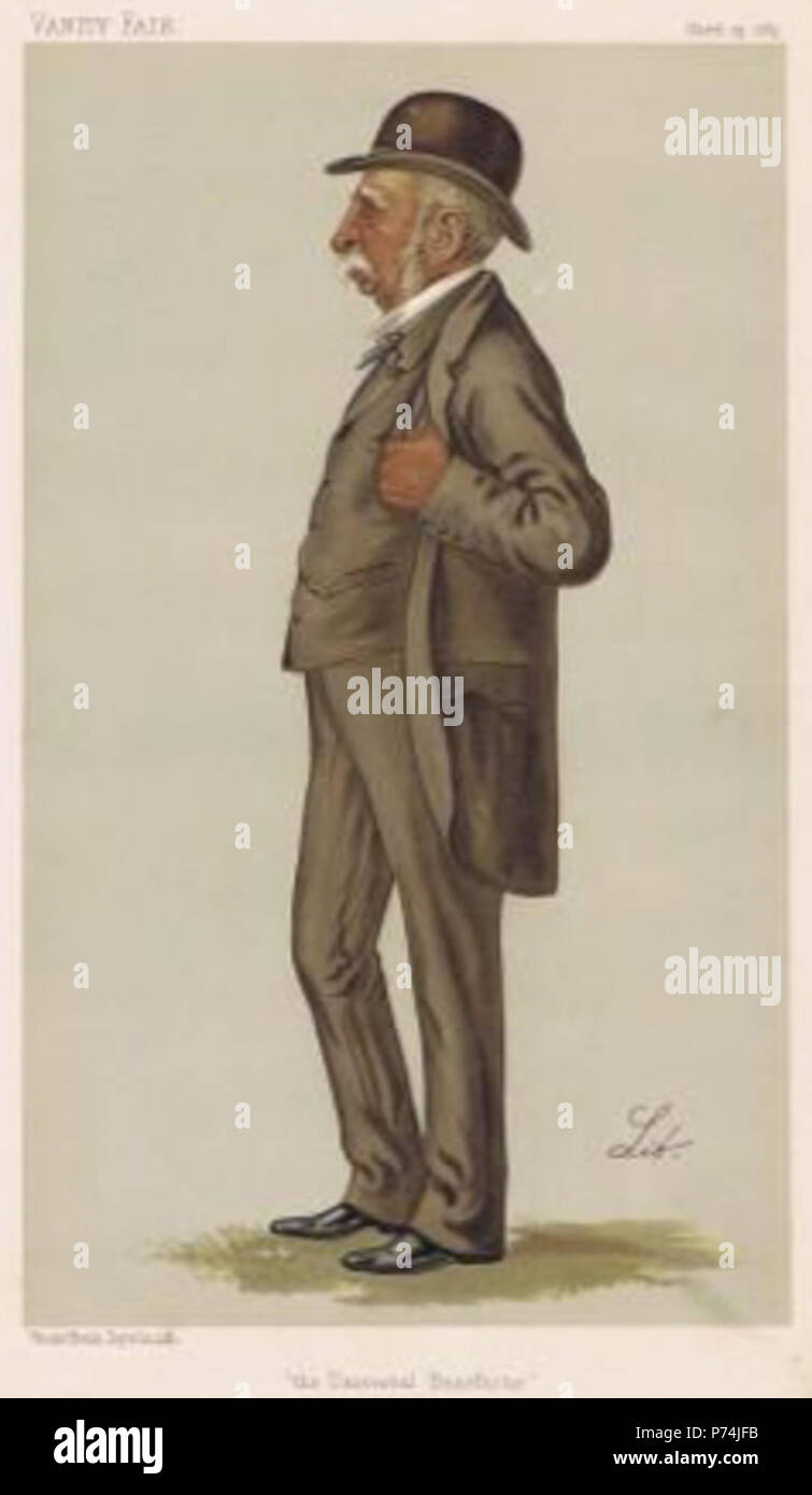 Karikatur von Herrn JT en: Mackenzie von kintail. Caption "Universal Wohltäter". 1889 160 Mackenzie von kintail Vanity Fair vom 23. März 1889 Stockfoto