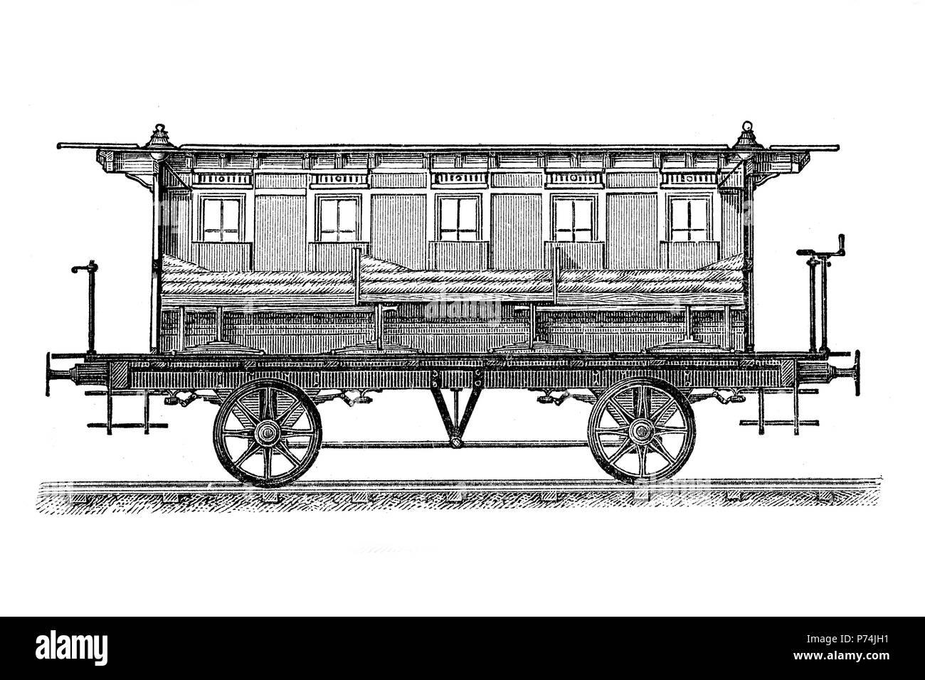 Sanitätsdienst, Rettungsdienst des Bayerischen medizinischen Zug, 1870, Deutschland, digital verbesserte Reproduktion von einem ursprünglichen Drucken aus dem Jahr 1881 Stockfoto