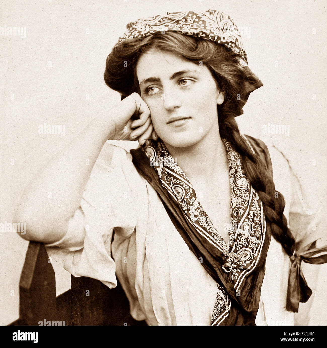 Tochter von Erin', The Irish Village, der französisch-britischen Ausstellung in White City, London, 1908 Stockfoto