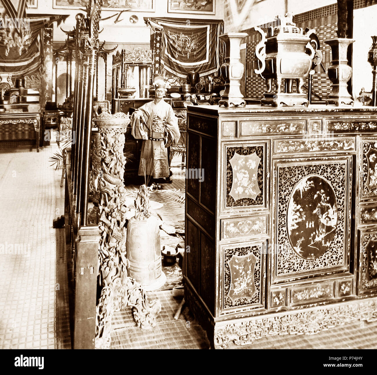 Die Indo-Pavillon, der französisch-britischen Ausstellung in der Weißen Stadt, London, 1908 Stockfoto