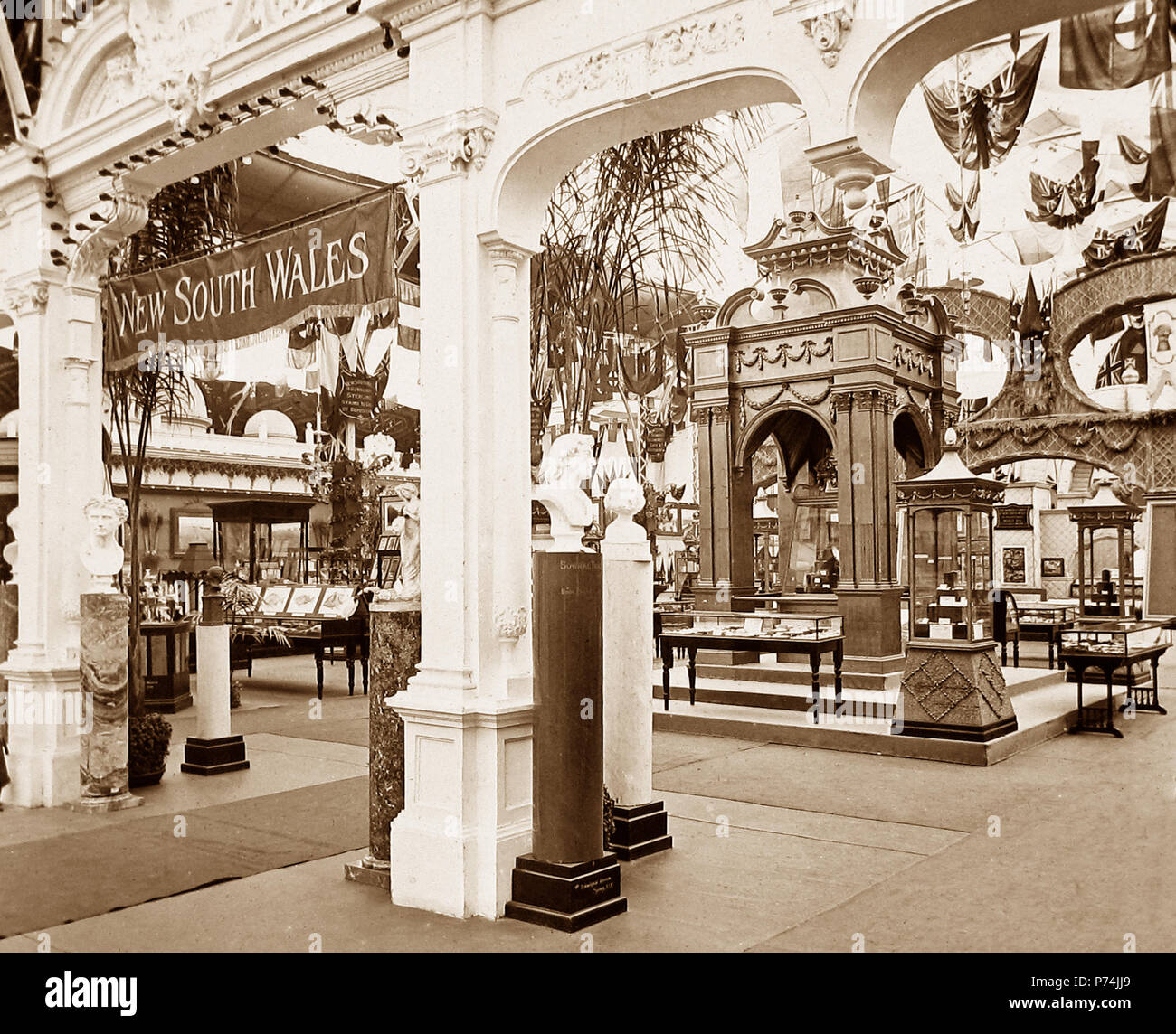 Die New South Wales Court, der französisch-britischen Ausstellung in der Weißen Stadt, London, 1908 Stockfoto