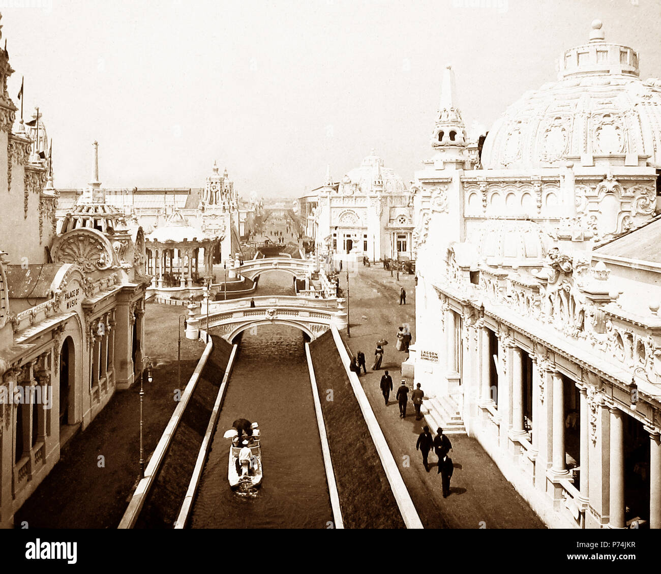 Das Imperial Sport Club und Palast der Musik, der französisch-britischen Ausstellung in der Weißen Stadt, London, 1908 Stockfoto
