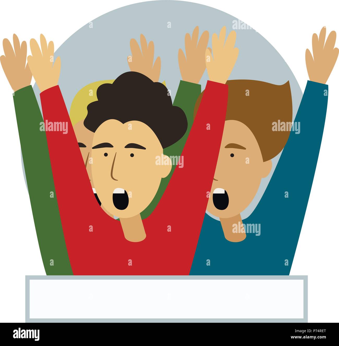 Jubelnde Menge Von Fans Isoliert Fussball Fans Im Stadion Masse Von Menschen Zu Feiern Clipart Oder Aufkleber Fur Die Torpfosten Webbanner Infografiken Hero Bilder Flache Vector Illustration Stock Vektorgrafik Alamy
