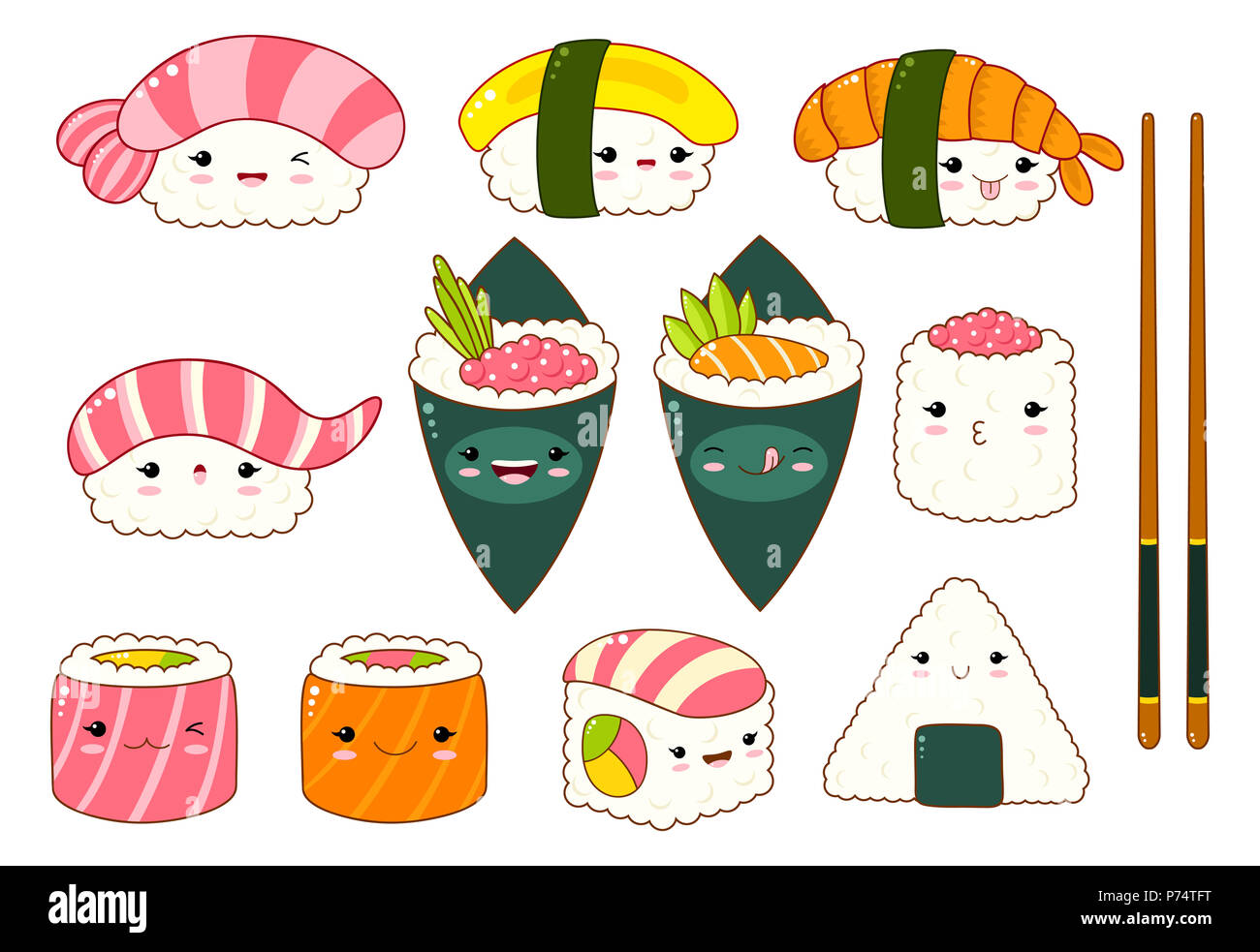 Sushi Roll Icon Cartoon Style Stockfotos Und Bilder Kaufen Alamy